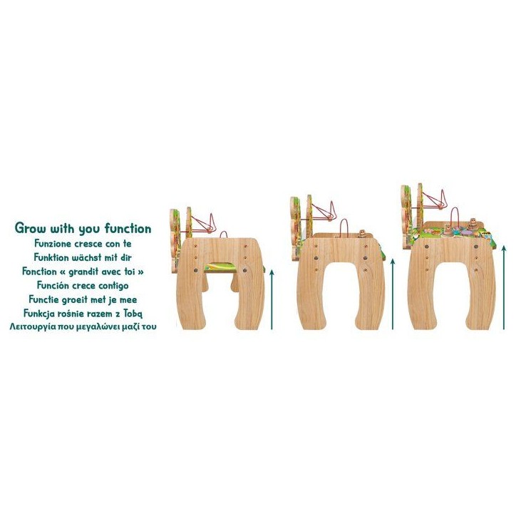 Jouer et Apprendre Table Multi-Activités Fée des Bois - Table d'activités en bois - LISCIANI - Multi-jeux éducatifs