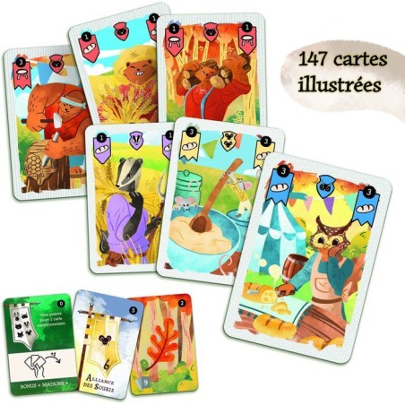 Clash d'Automne - Jeu de cartes stratégique - LISCIANI - Univers forestier