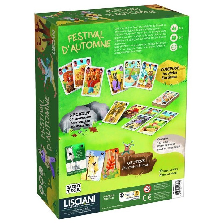 Clash d'Automne - Jeu de cartes stratégique - LISCIANI - Univers forestier Clash d'Automne - Jeu de cartes stratégique - LISCIANI - Univers forestier