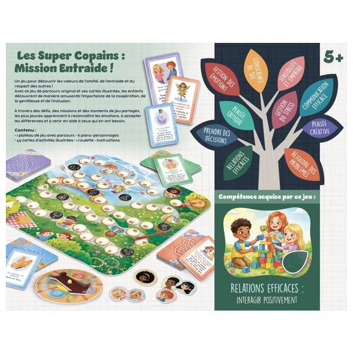 Life Skills Le Jeu de l'Amitié - Jeu de plateau coopératif - LISCIANI - Entraide et coopération Life Skills Le Jeu de l'Amitié - Jeu de plateau coopératif - LISCIANI - Entraide et coopération