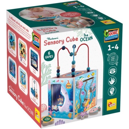 Jouer et Apprendre Cube Sensoriel - Cube multi-activités - LISCIANI -