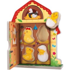 Jouer et Apprendre Famille de la Campagne - Jeu d'éveil en bois - LISCIANI - Logique et imagination