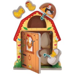 Jouer et Apprendre Famille de la Campagne - Jeu d'éveil en bois - LIS