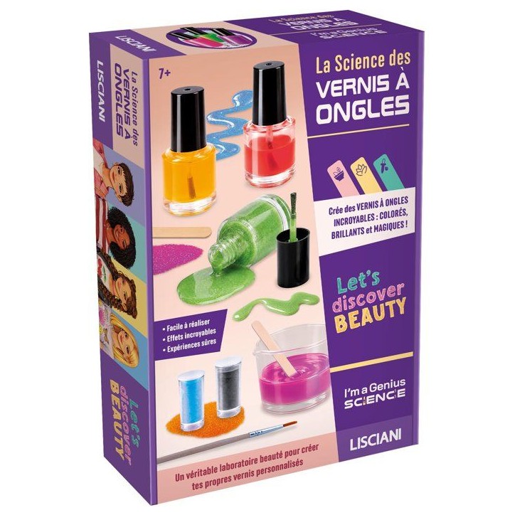 I'm A Genius La Science des Vernis - Coffret scientifique - LISCIANI - Création de vernis colorés