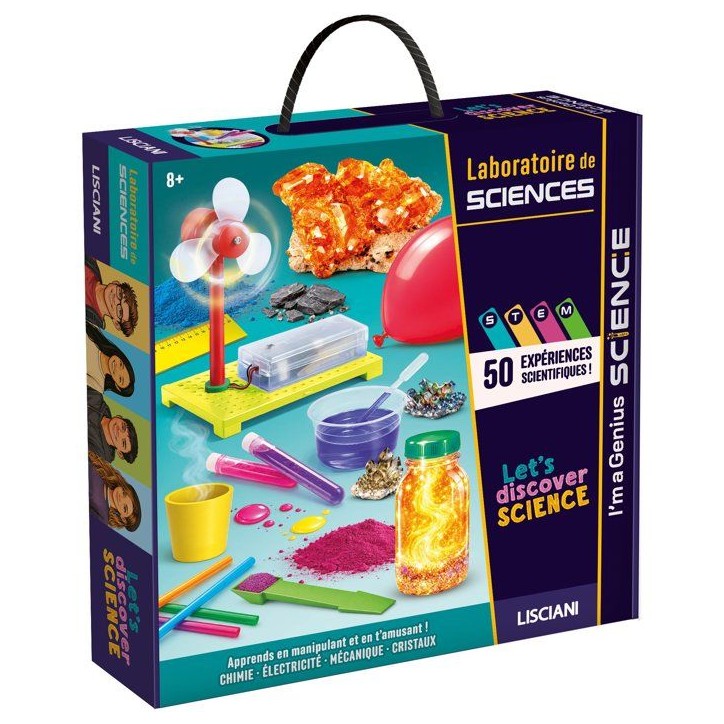 I'm A Genius Laboratoire de Sciences - Coffret scientifique - LISCIANI - 50 expériences I'm A Genius Laboratoire de Sciences - Coffret scientifique - LISCIANI - 50 expériences