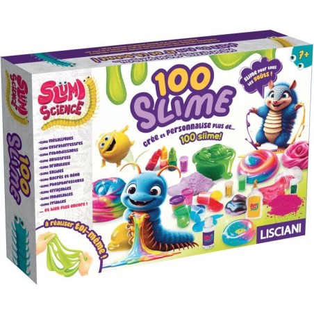Slumi Science 100 Slimes - Coffret scientifique créatif - LISCIANI -