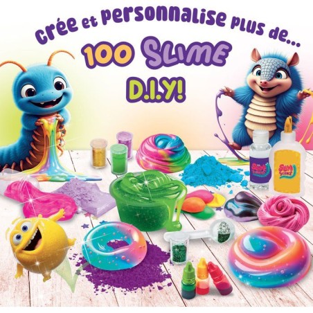 Slumi Science 100 Slimes - Coffret scientifique créatif - LISCIANI - 100 recettes de slime - Expériences ludiques