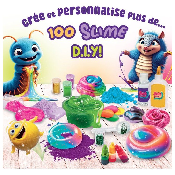 Slumi Science 100 Slimes - Coffret scientifique créatif - LISCIANI - 100 recettes de slime - Expériences ludiques Slumi Science 100 Slimes - Coffret scientifique créatif - LISCIANI - 100 recettes de slime - Expériences ludiques