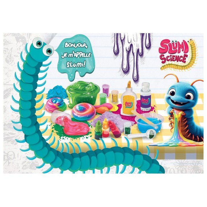 Slumi Science 100 Slimes - Coffret scientifique créatif - LISCIANI - 100 recettes de slime - Expériences ludiques Slumi Science 100 Slimes - Coffret scientifique créatif - LISCIANI - 100 recettes de slime - Expériences ludiques