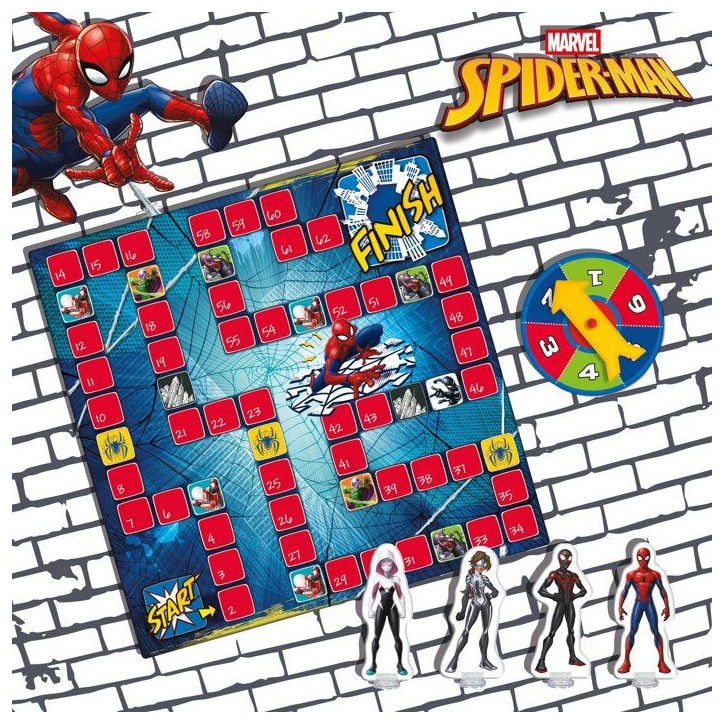 Spider-Man Super Jeu - Jeu de parcours - LISCIANI - Univers Marvel Spider-Man Super Jeu - Jeu de parcours - LISCIANI - Univers Marvel