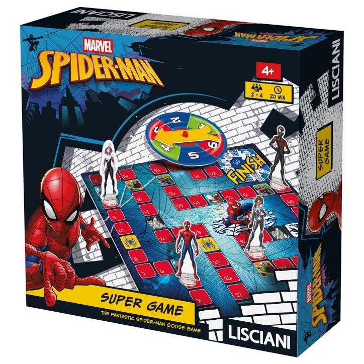Spider-Man Super Jeu - Jeu de parcours - LISCIANI - Univers Marvel Spider-Man Super Jeu - Jeu de parcours - LISCIANI - Univers Marvel