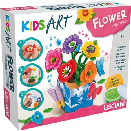 Coffret créatif - LISCIANI - Kids Art Créations Florales - Fleurs pa