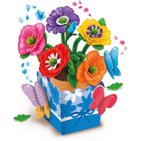 Coffret créatif - LISCIANI - Kids Art Créations Florales - Fleurs parfumées - Modelage créatif - Loisir manuel