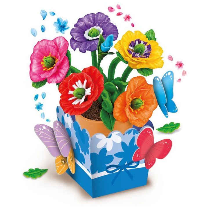 Coffret créatif - LISCIANI - Kids Art Créations Florales - Fleurs parfumées - Modelage créatif - Loisir manuel