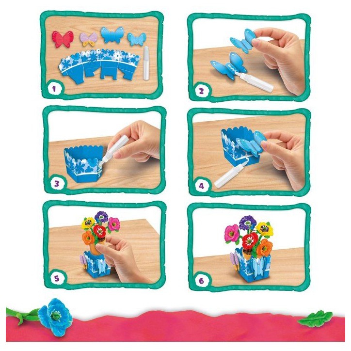 Coffret créatif - LISCIANI - Kids Art Créations Florales - Fleurs parfumées - Modelage créatif - Loisir manuel