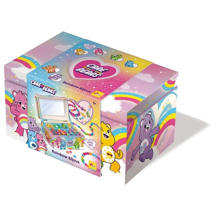Boîte a bijoux créative - LISCIANI - Care Bears - Perles et breloques - Miroir intégré - Rangement pratique