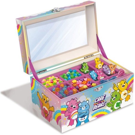 Boîte a bijoux créative - LISCIANI - Care Bears - Perles et breloques - Miroir intégré - Rangement pratique