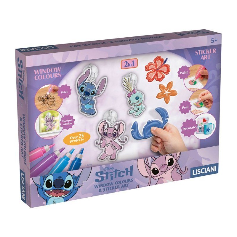 Stitch & Angel Fenetres a Décorer - Coffret créatif - LISCIANI - Vit