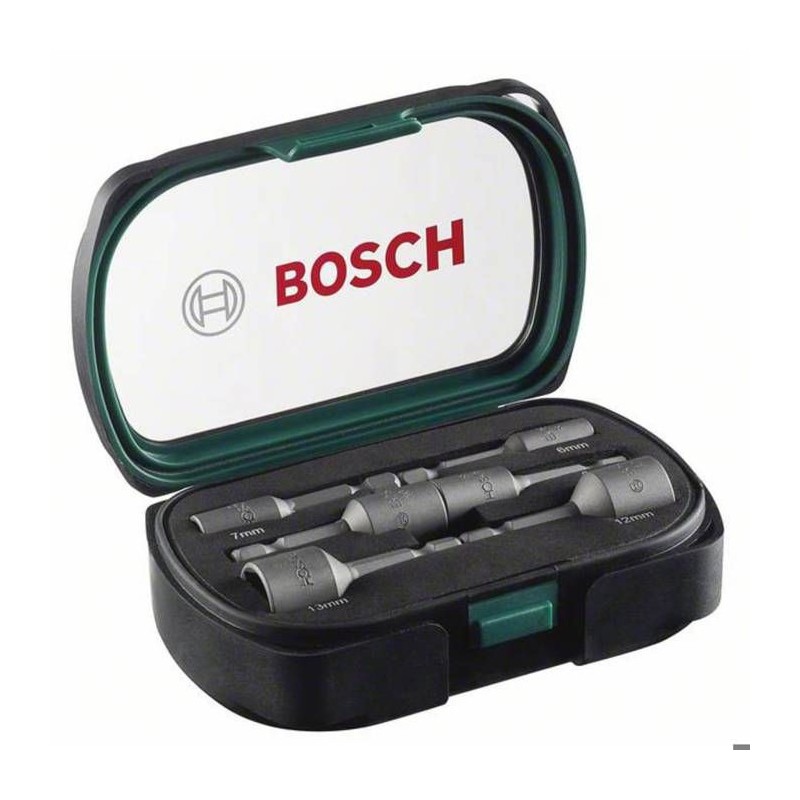 Lot d'embouts a emmanchement 6 mm, 7 mm, 8 mm, 10 mm, 12 mm, 13 mm Bos Lot d'embouts a emmanchement 6 mm, 7 mm, 8 mm, 10 mm, 12 mm, 13 mm Bos