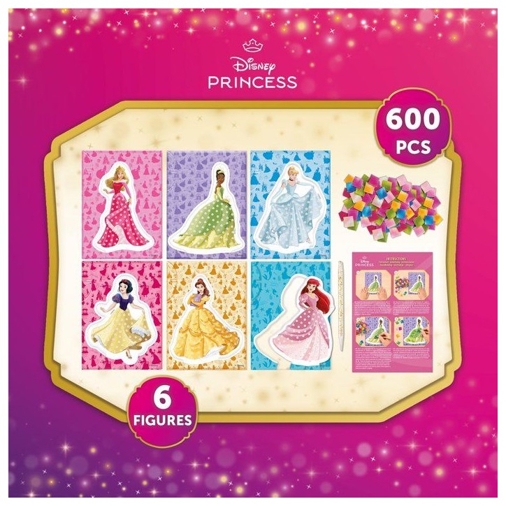 Princess Kit Tissu Créatif DIY - Atelier créatif - LISCIANI - Princesses Disney - Décoration textile