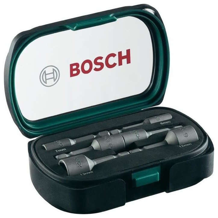 Lot d'embouts a emmanchement 6 mm, 7 mm, 8 mm, 10 mm, 12 mm, 13 mm Bosch Accessories Promoline 2607017313 Propulseur 1/