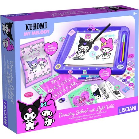 École de dessin avec table lumineuse - LISCIANI - My Melody & Kuromi