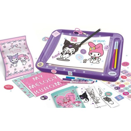 École de dessin avec table lumineuse - LISCIANI - My Melody & Kuromi - Table lumineuse - Reproduction facile