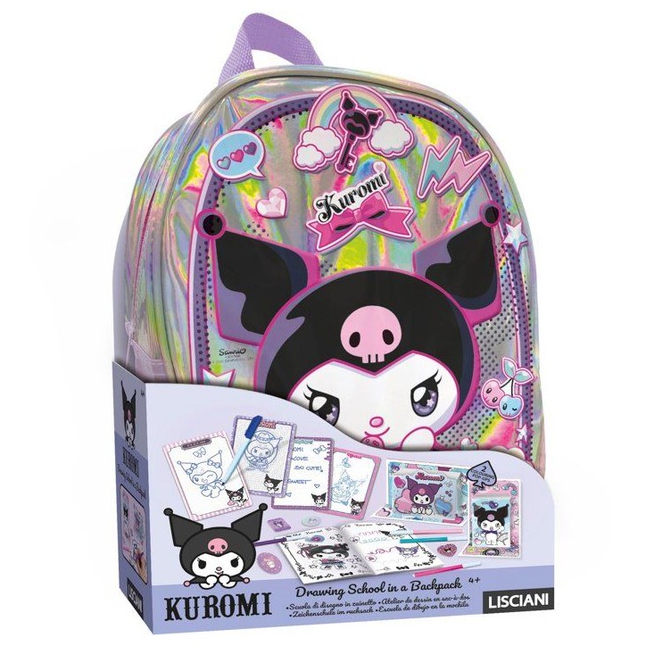 Sac a dos école de coloriage et dessin - LISCIANI - Kuromi - Activités créatives - Format pratique Sac a dos école de coloriage et dessin - LISCIANI - Kuromi - Activités créatives - Format pratique