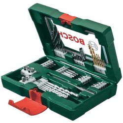Coffret V-Line 48 pieces de forets et d'embouts TiN avec tige magnéti