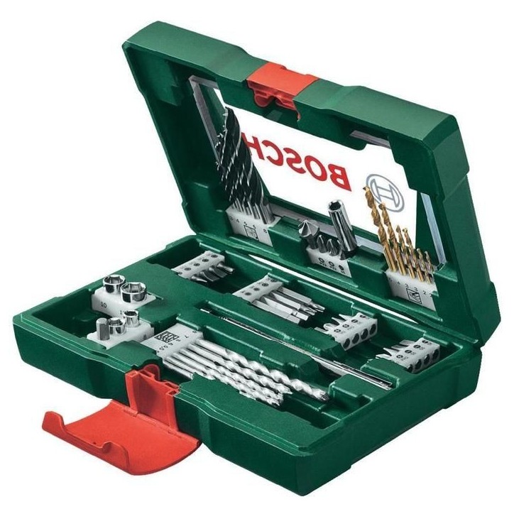 Coffret V-Line 48 pieces de forets et d'embouts TiN avec tige magnétique - BOSCH