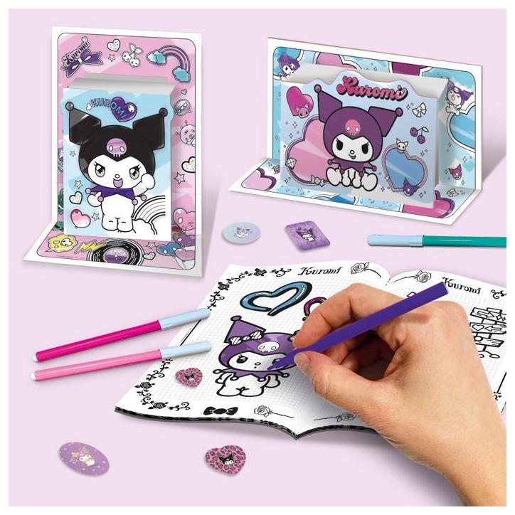 Sac a dos école de coloriage et dessin - LISCIANI - Kuromi - Activités créatives - Format pratique Sac a dos école de coloriage et dessin - LISCIANI - Kuromi - Activités créatives - Format pratique