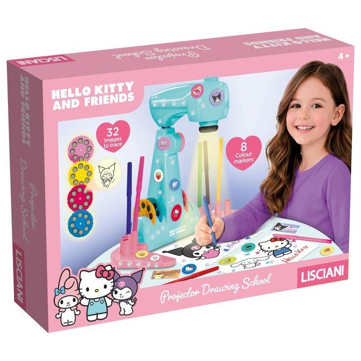 Projecteur créatif - LISCIANI - Hello Kitty et ses Amis - LED intégrée - Dessins a tracer