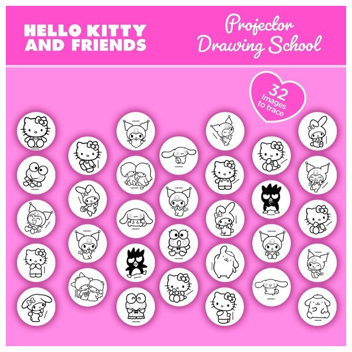 Projecteur créatif - LISCIANI - Hello Kitty et ses Amis - LED intégrée - Dessins a tracer