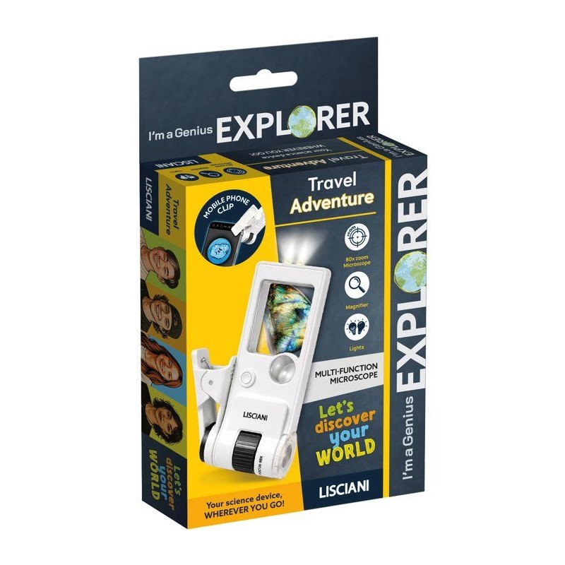 I'm A Genius Explorer Microscope Numérique de Voyage - Kit scientifiq