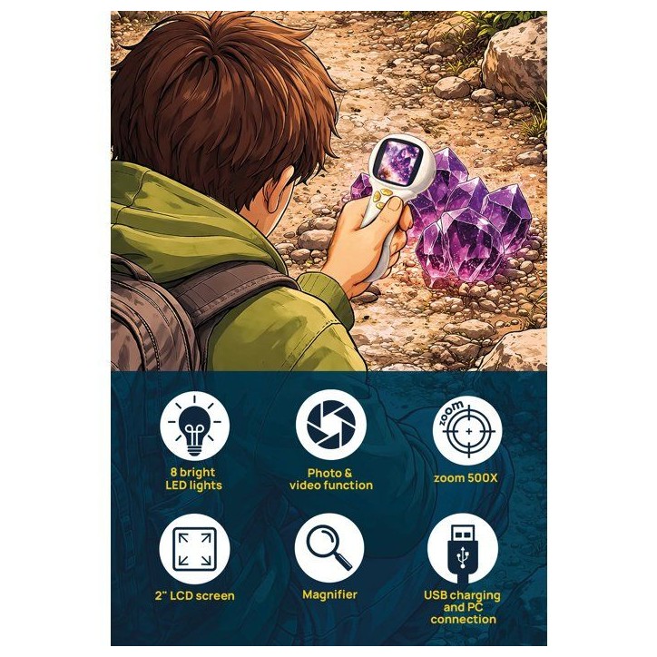 I'm A Genius Explorer Microscope Digital Portable - Microscope scientifique - LISCIANI - Photos et vidéos