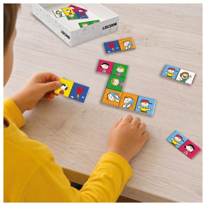Peanuts Jeu de Dominos - Jeu classique - LISCIANI - Univers Snoopy