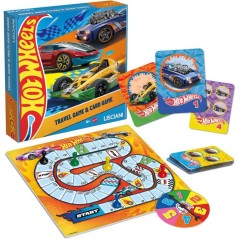 Hot Wheels Super Jeu 2-en-1 de Voyage - Jeux de voyage - LISCIANI - Sac a dos inclus