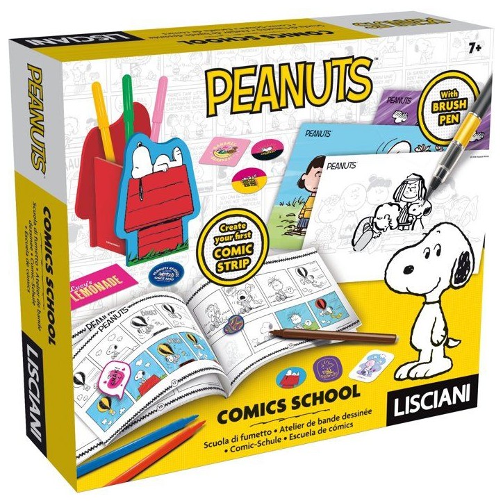 Peanuts Activités Créatives Comics - Atelier bande dessinée - LISCIANI - Univers Snoopy - Création d'histoires Peanuts Activités Créatives Comics - Atelier bande dessinée - LISCIANI - Univers Snoopy - Création d'histoires