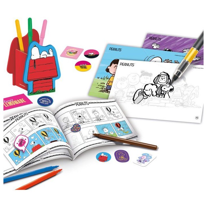 Peanuts Activités Créatives Comics - Atelier bande dessinée - LISCIANI - Univers Snoopy - Création d'histoires Peanuts Activités Créatives Comics - Atelier bande dessinée - LISCIANI - Univers Snoopy - Création d'histoires