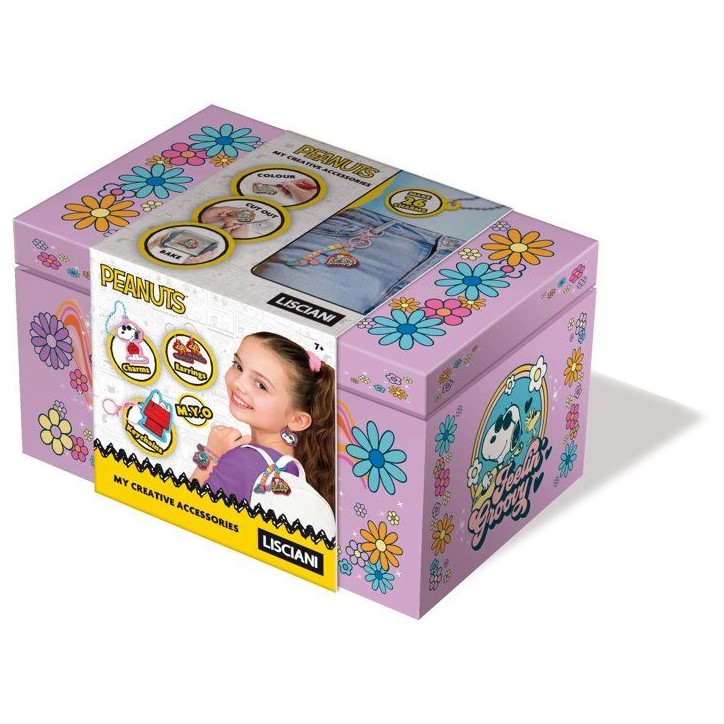 Peanuts Crée Tes Bijoux Charms - Coffret créatif bijoux - LISCIANI - Thermoformage - Breloques personnalisées Peanuts Crée Tes Bijoux Charms - Coffret créatif bijoux - LISCIANI - Thermoformage - Breloques personnalisées