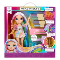 Rainbow High - Hair Studio - Amaya - Poupée de 27 cm - Accessoires In