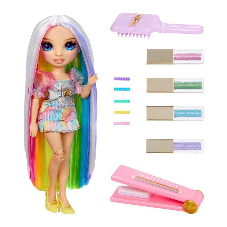 Rainbow High - Hair Studio - Amaya - Poupée de 27 cm - Accessoires Inclus - Personnalise les cheveux de la poupée - Rainbow High - Hair Studio - Amaya - Poupée de 27 cm - Accessoires Inclus - Personnalise les cheveux de la poupée -