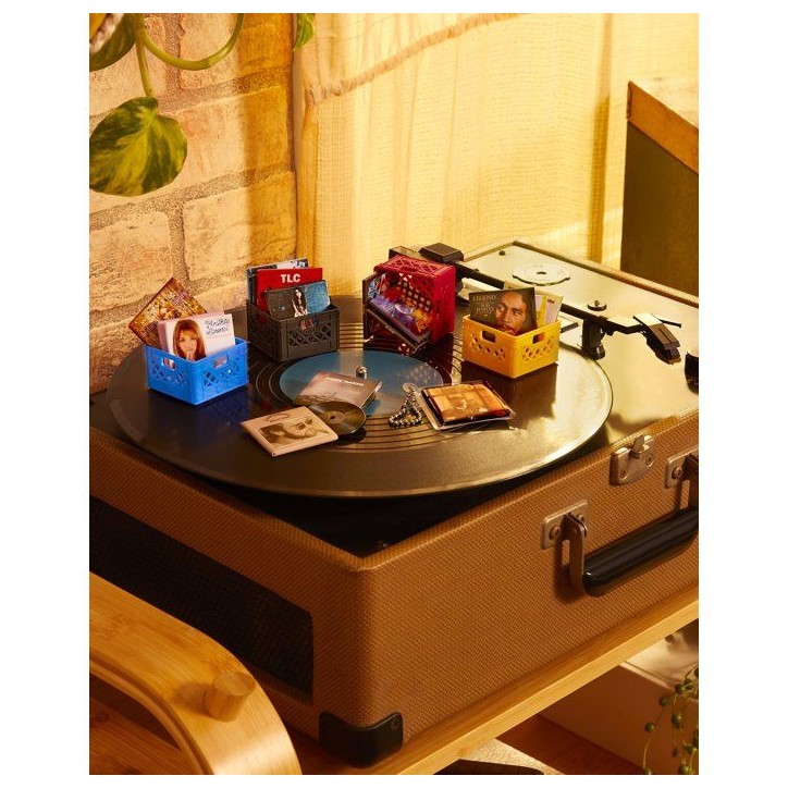 MGA's Miniverse - Real Music - Vinyles - Inclus : 4 vinyles, Accessoires et Porte-Clés - Compatible avec la platine Real Music