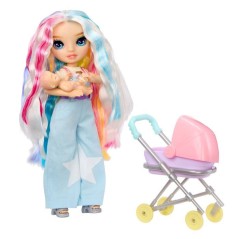 Junior High Babysitters – Amaya - Poupée 23 cm - Bébé, Poussette, Couffin, Biberon, Peigne, Tenue et Accessoires