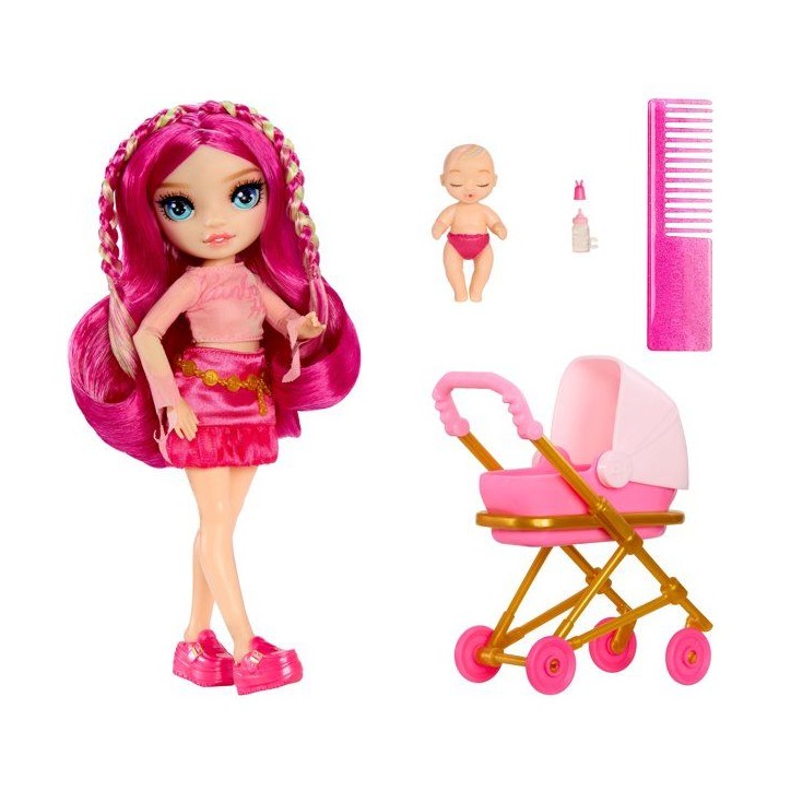 Junior High Babysitters – Stella - Poupée 23 cm - Bébé, Poussette, Couffin, Biberon, Peigne, Tenue et Accessoires Junior High Babysitters – Stella - Poupée 23 cm - Bébé, Poussette, Couffin, Biberon, Peigne, Tenue et Accessoires