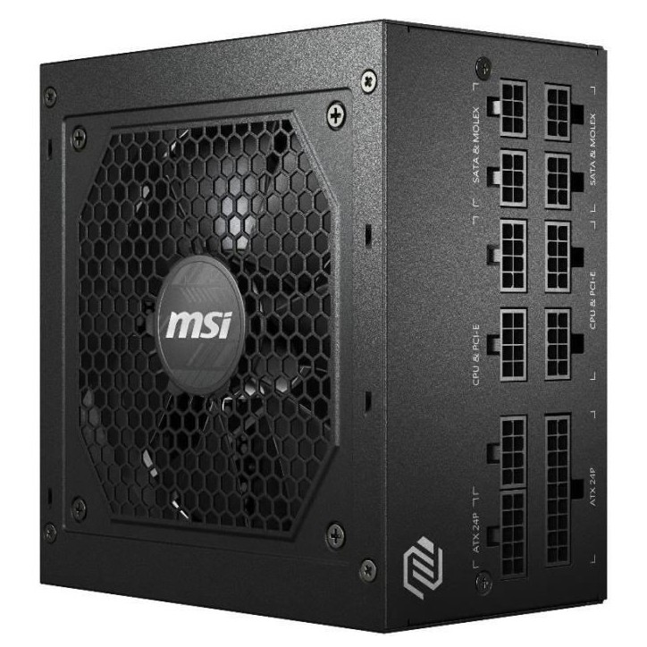 MSI Alimentation PC MAG A650GL PCIE5 - 650W 80+ Gold Modulaire MSI Alimentation PC MAG A650GL PCIE5 - 650W 80+ Gold Modulaire