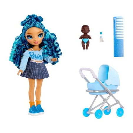 Junior High Babysitters – Skyler - Poupée 23 cm - Bébé, Poussette