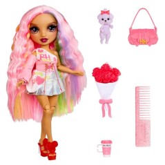 Rainbow High - Pretty in Paris - Kia - Poupée Mannequin - 27 cm - Accessoires et Animaux inclus