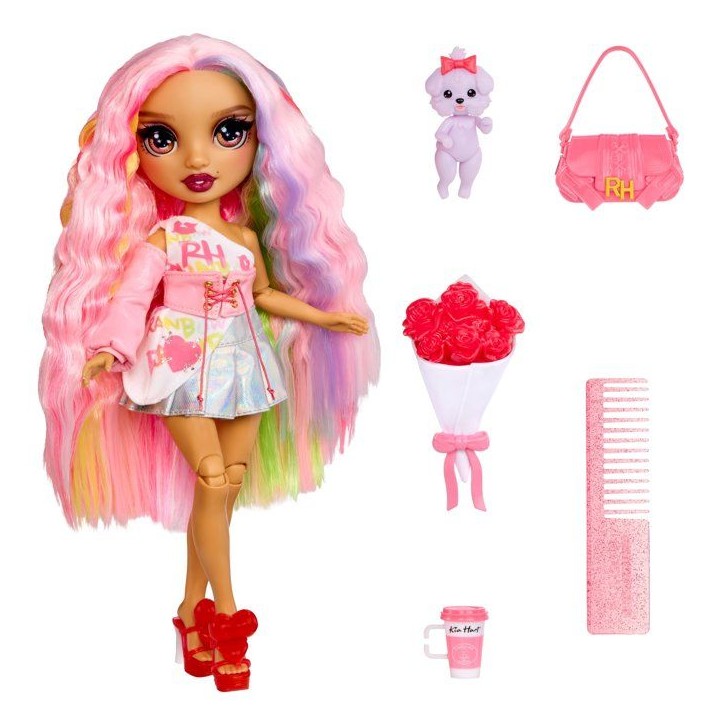 Rainbow High - Pretty in Paris - Kia - Poupée Mannequin - 27 cm - Accessoires et Animaux inclus Rainbow High - Pretty in Paris - Kia - Poupée Mannequin - 27 cm - Accessoires et Animaux inclus