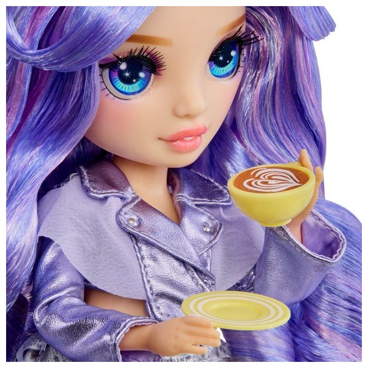 Rainbow High - Pretty in Paris - Violet - Poupée Mannequin - 27 cm - Accessoires et Animaux inclus Rainbow High - Pretty in Paris - Violet - Poupée Mannequin - 27 cm - Accessoires et Animaux inclus